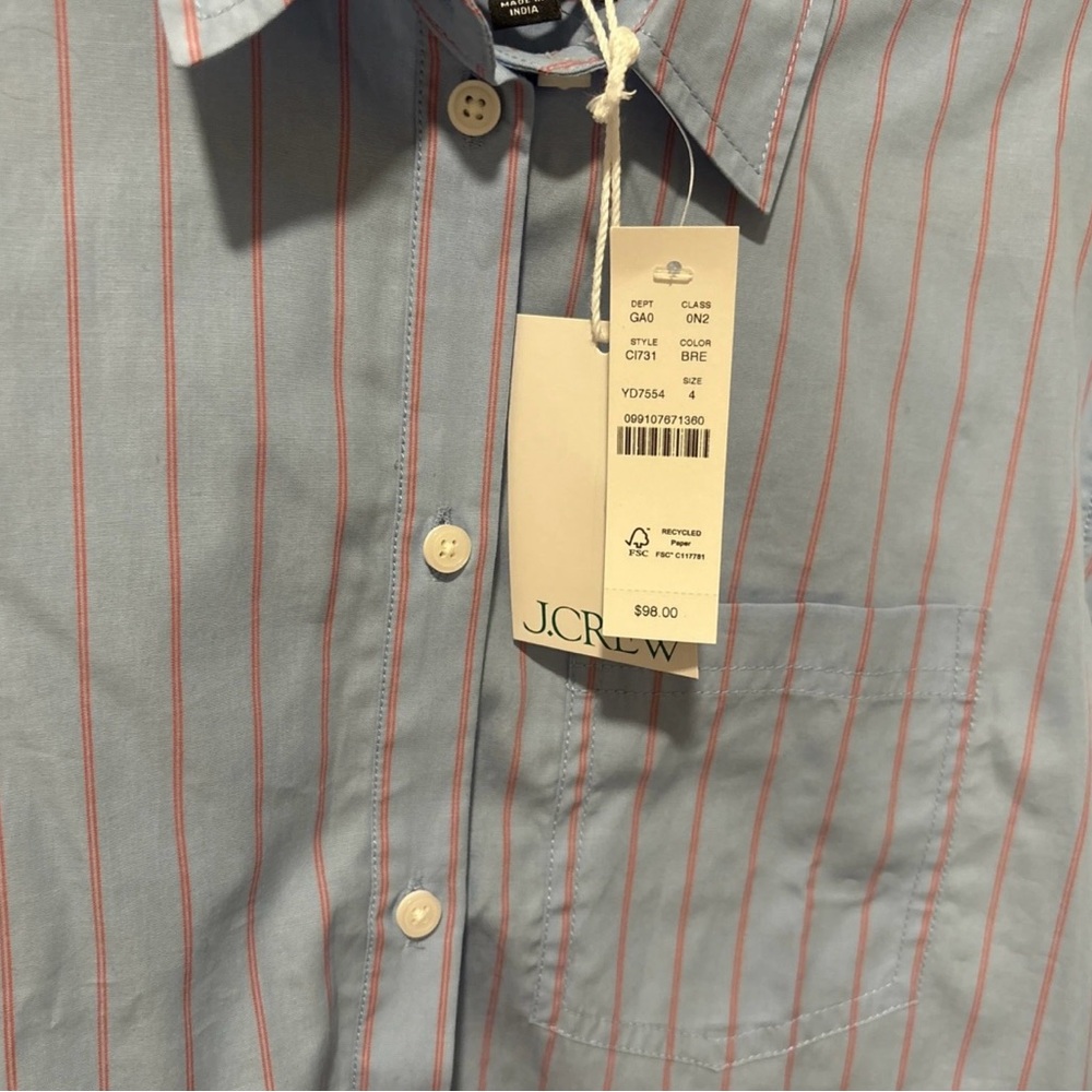 New With Tags Jcrew Garçon Classic Fit - Picture 6 of 8